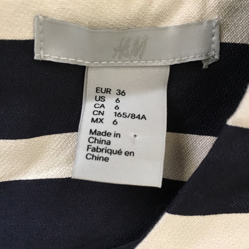 H&M Black and White Tea Dress - Picture 5 of 7